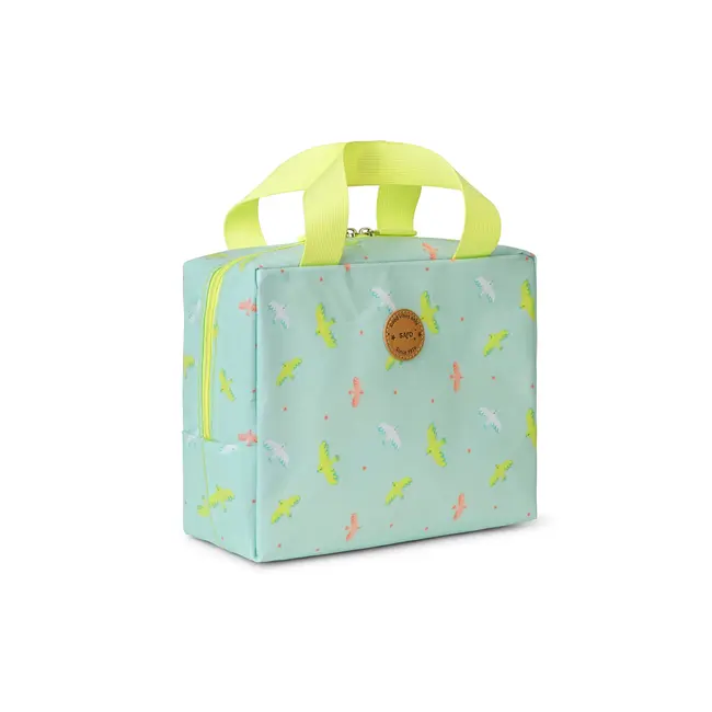 Geanta Termica Pentru Gustari Si Mancare Copii, Compartimentata, Saro, Tropicool Mint Pjb52514