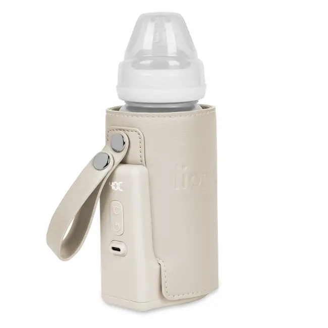 Incalzitor biberoane, Lionelo, ThermUp Go Plus, Portabil, Cu aspect elegant, Temperatura constanta pana la 24 h, Incarcare USB, Bej calm BYNLOC-THERMUP_GO_PLUS_BEIGE_CALM