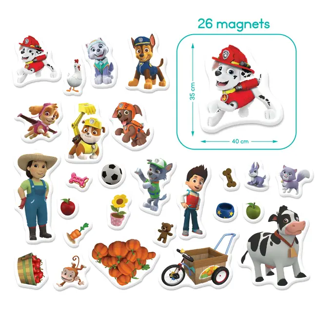 Joc magnetic - paw patrol la ferma