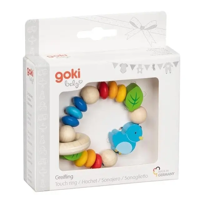 Jucarie de motricitate din lemn pentru bebelusi blue bird - okegoki65282