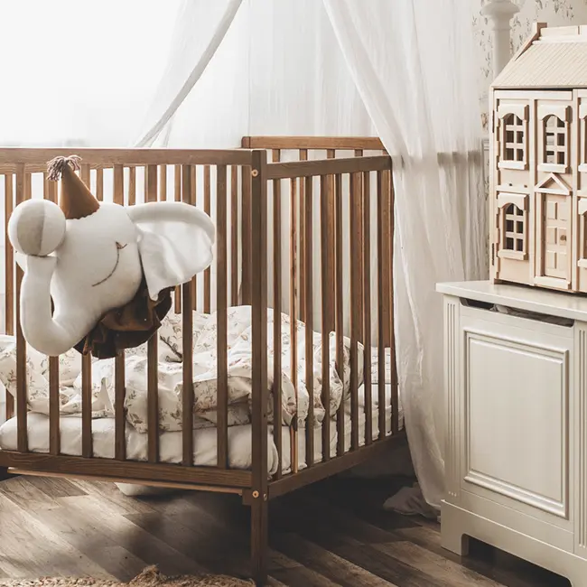 Patut Din Lemn Pentru Bebe, Inaltime Saltea Reglabila, Stardust  Craft Vintage 120a 60 Cm Pjbstardust_vintage