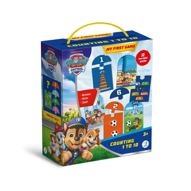 Puzzle de asociere cu numere - paw patrol