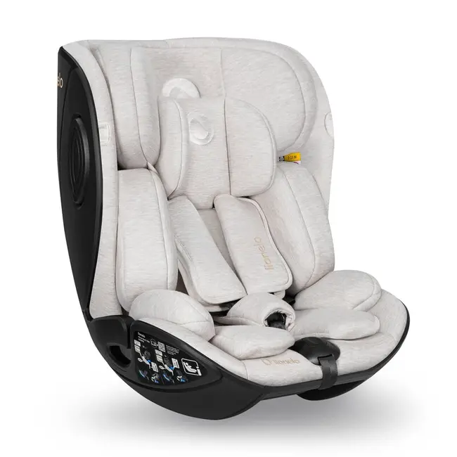 Scaun auto, Lionelo, Moxie Next, i-Size, 40-105 cm, Tetiera reglabila pe 8 trepte, Inclinare spatar in 5 pozitii, Carcasa ventilata, Din bambus, Protectie avansata, Husa detasabila, Conform cu R129, Bej BYNLO-MOXIE_NEXT_I-SIZE_BEIGE SAND
