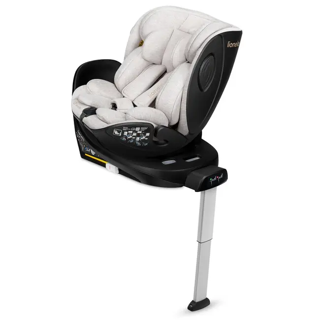 Scaun auto, Lionelo, Moxie Next, i-Size, 40-105 cm, Tetiera reglabila pe 8 trepte, Inclinare spatar in 5 pozitii, Carcasa ventilata, Din bambus, Protectie avansata, Husa detasabila, Conform cu R129, Bej BYNLO-MOXIE_NEXT_I-SIZE_BEIGE SAND