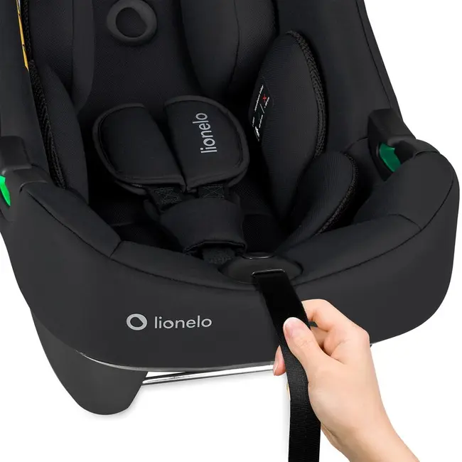 Scoica auto, Lionelo, i-Size Astrid, 0-13 Kg, 40-87 cm, Cu salteluta, Testat ADAC, Conform cu standardul european de securitate R129, Negru Onyx BYNLO-ASTRID_I-SIZE_BLACK_ONYX