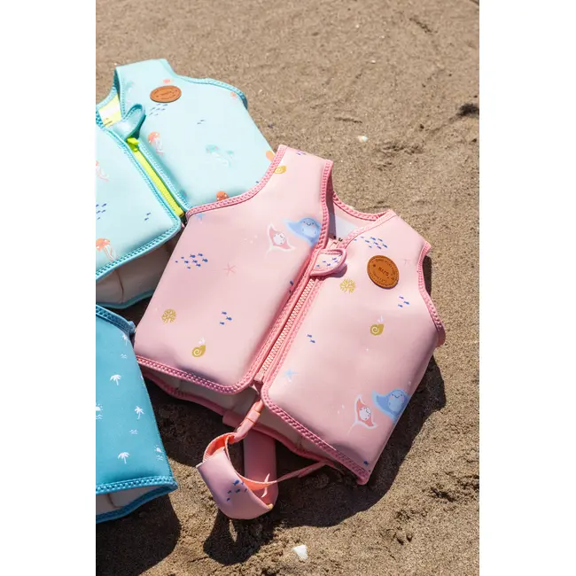 Vesta De Inot Copii Cu Protectie Uv Upf 50+ Seahorse By Saro ,   Vesta Flotabila Evolutiva 3-6 Ani Pjb62203