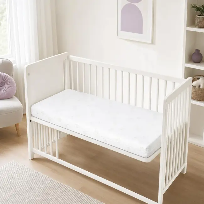Saltea SmartNest Jacquard Deluxe 120/60/12cm cu 2 fete pentru paturile 0-5 ani - ASC754194982559