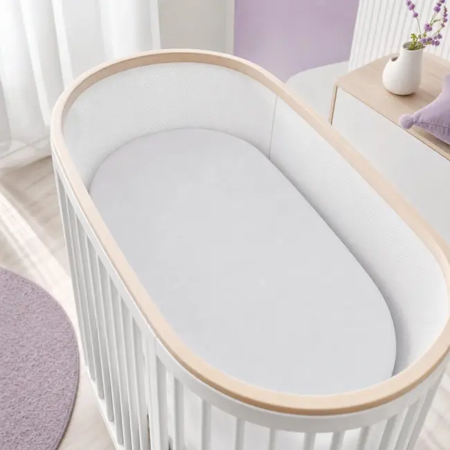 Saltea ovala SmartNest pentru cos / patut 75x45x12cm husa Jacquard la comanda - ASC6427968004705