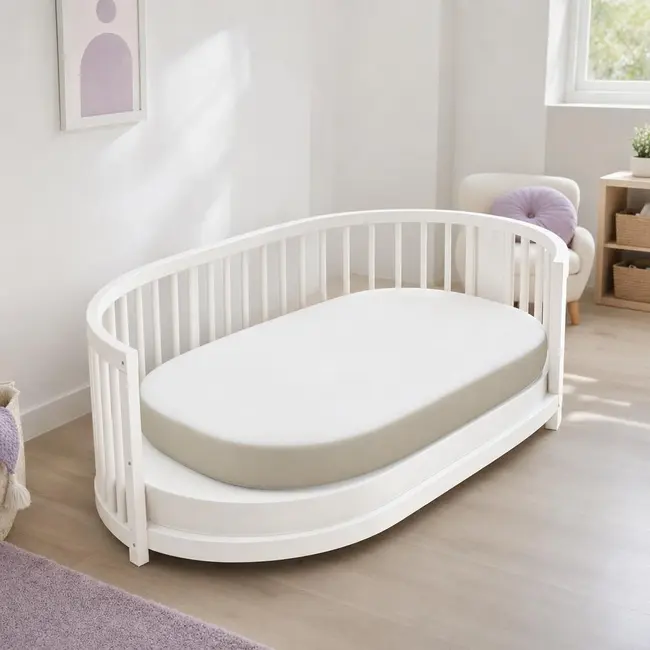 Saltea ovala SmartNest 123x73x12 cm in 5 straturi, husa bumbac - dimensiune atipica - ASC6427968007744