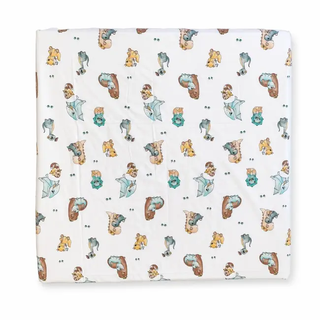Cearsaf cu elastic din bumbac Amoras pentru patut/saltea de 95 x 95 cm - ASC6427968007850