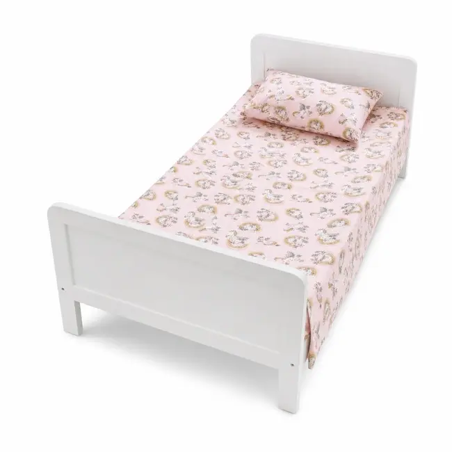 Lenjerie 3 piese cu Unicorni pat copii 2-6 ani pentru saltele 130x60 - ASC6427968007973