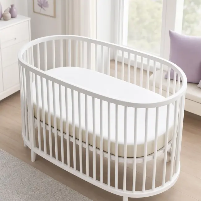 Saltea ovala SmartNest 120x64x12 cm in 5 straturi, husa bumbac - ASC6427968128272