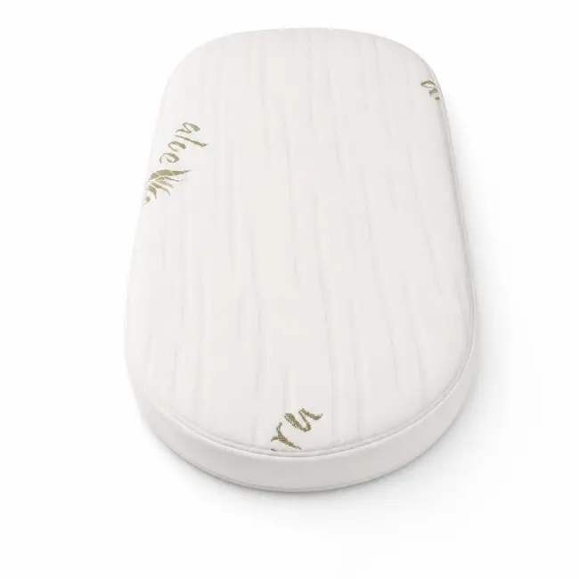 Saltea Dualnest ovala 83x47x6 cm in 3 straturi pentru pat co-slepper, 2 fete diferite, husa Jacquard Deluxe - ASC6427968020057
