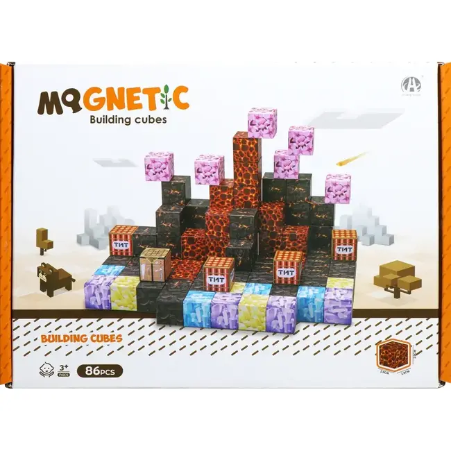Cuburi magnetice - tnt 86 piese (2 cm)