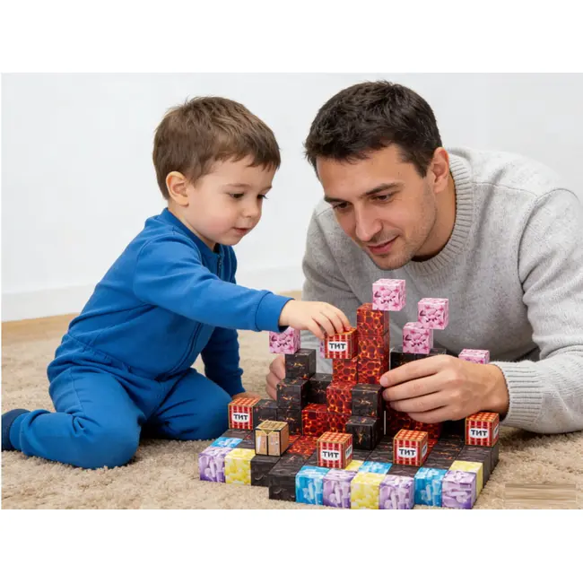 Cuburi magnetice - tnt 86 piese (2 cm)