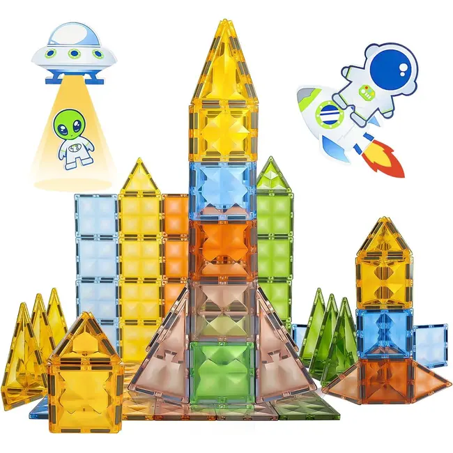 Joc magnetic diamond - in spatiu 51 piese (7.5 cm)