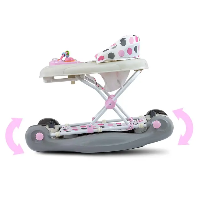 Premergator 2in1 Milly Mally Patrol Plus - Mers si Balansare, Panou Educativ, Pastel Dots