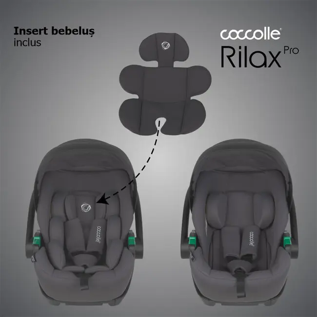 Scoica auto isize coccolle rilax greystone + baza isofix isize smb32508046204b1