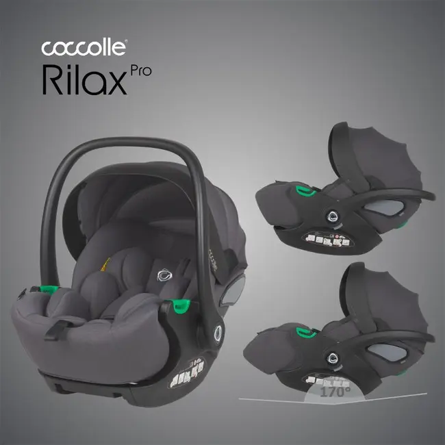 Scoica auto isize coccolle rilax greystone + baza isofix isize smb32508046204b1