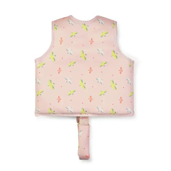 Vesta De Inot Copii Cu Protectie Uv Upf 50+ Tropicool Pink By Saro ,   Vesta Flotabila Evolutiva 3-6 Ani Pjb62215