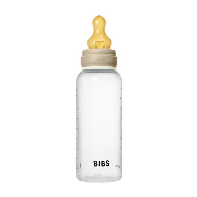 Bibs - set complet biberon fosforescent anticolici pp fara bpa, 270 ml, latex, vanilla glow bbb5017257