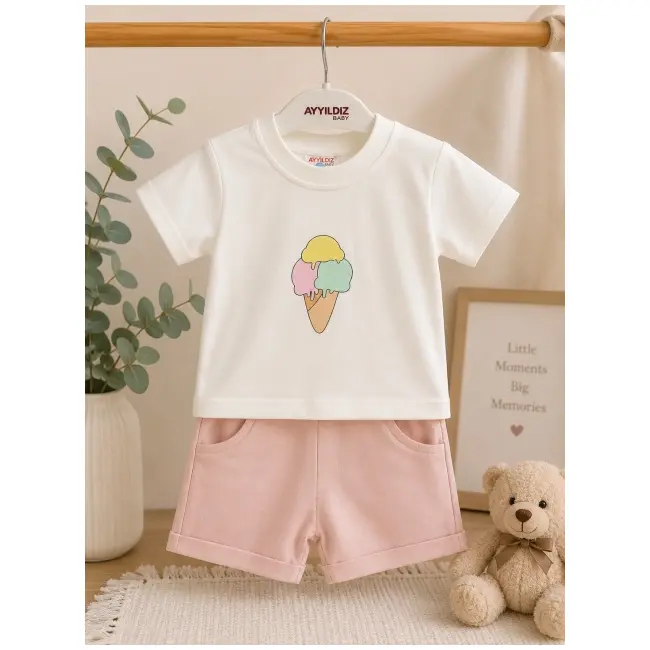 Compleu din doua piese, bumbac, ayyildiz, ice cream tram1-11