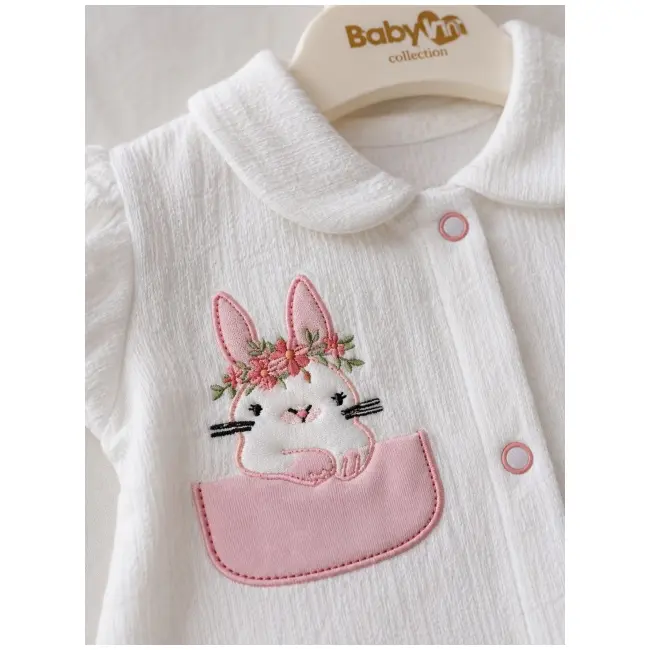 Compleu din doua piese, tricou si pantaloni pentru bebelusi, babyim, model alsbs5, bumbac sbs5