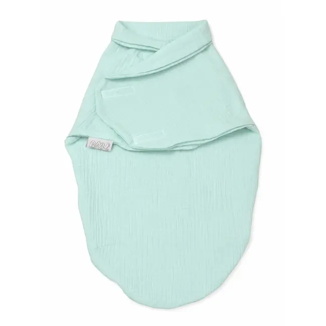 Paturica De Infasat Din Bumbac Baby Swaddle Puzzle Muslin Menta Amy Pjb80847_1