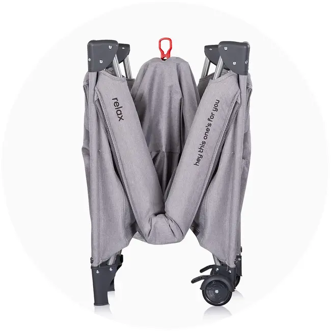 Patut pliabil Chipolino Relax platinum linen cu laterala culisanta HUBKOSIRE262PL