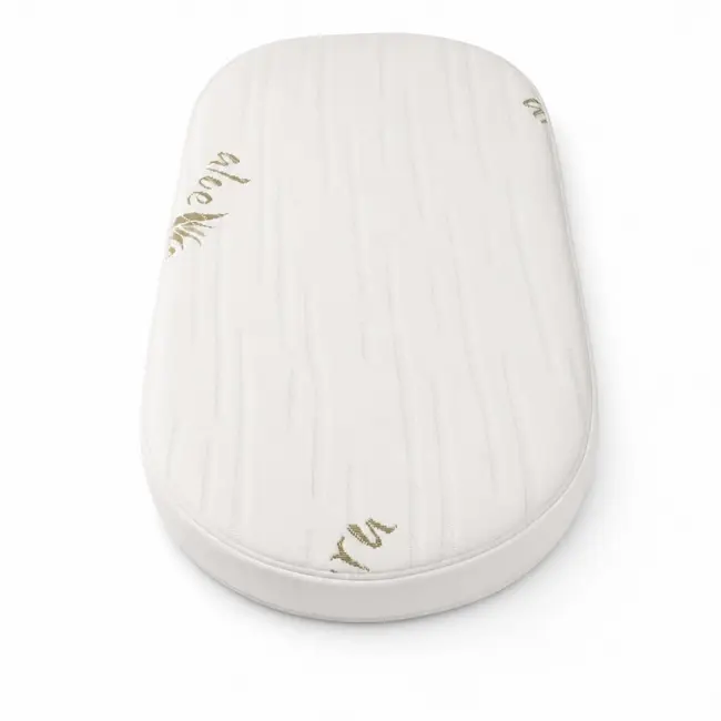 Saltea Ovala Fiber 74x64x4 cm in 2 straturi  pentru cos / patut , 2 fete diferite, husa Jacquard Deluxe - ASC6427968020569