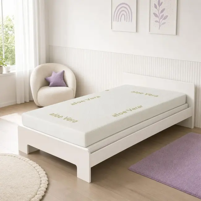 Saltea SafeNest Deluxe 190x80x15 cm in 3 straturi cu 2 fete pentru paturi - ASC6427968020651