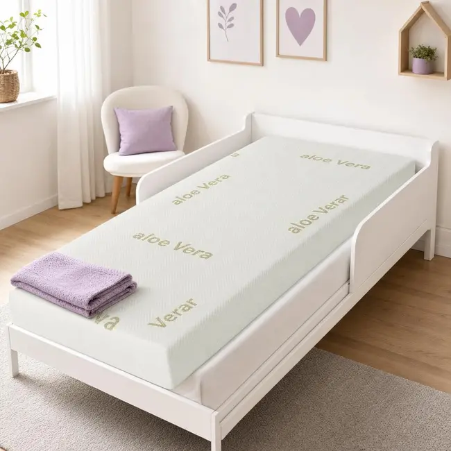Saltea SafeNest Deluxe 190x80x15 cm in 3 straturi cu 2 fete pentru paturi - ASC6427968020651