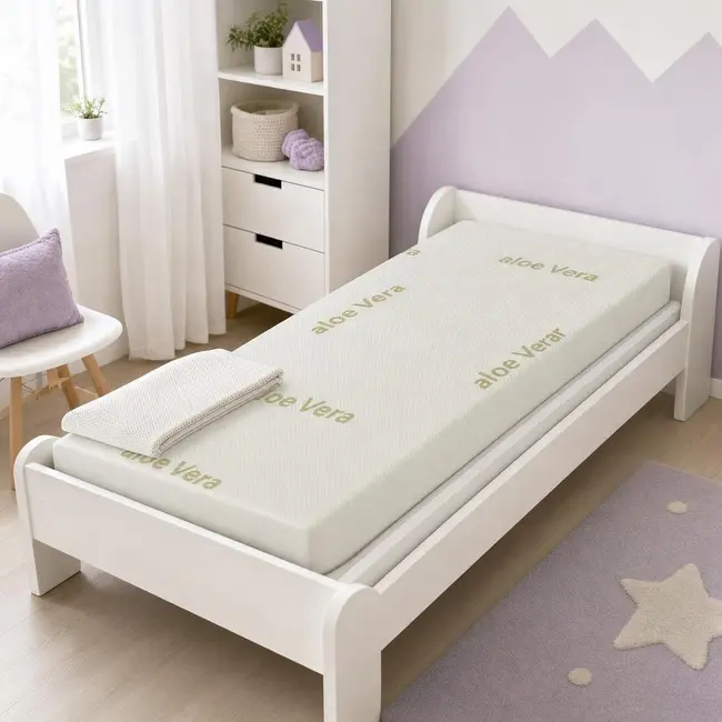 Saltea SafeNest Deluxe 190x80x15 cm in 3 straturi cu 2 fete pentru paturi - ASC6427968020651