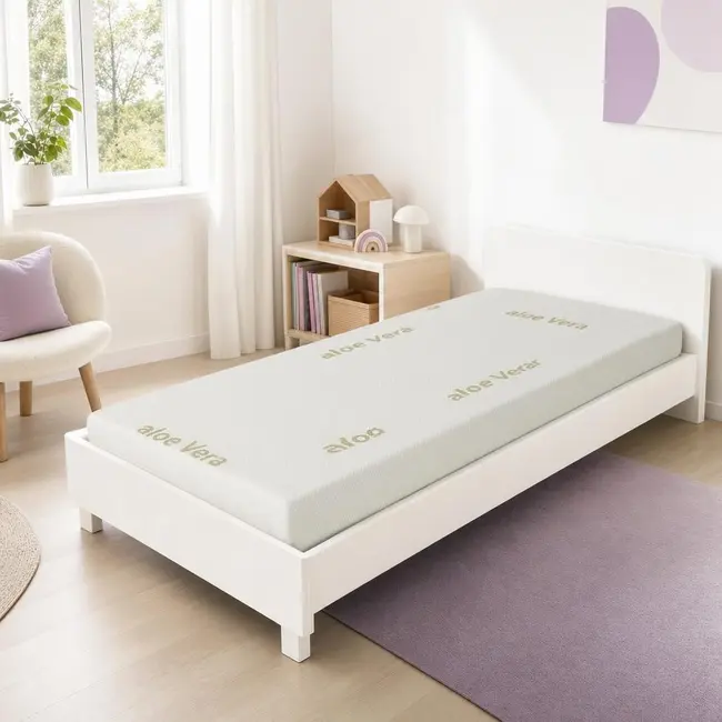 Saltea SafeNest Deluxe 190x80x15 cm in 3 straturi cu 2 fete pentru paturi - ASC6427968020651