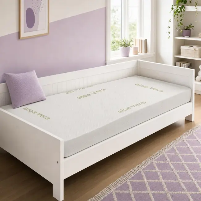Saltea SafeNest Deluxe 190x80x15 cm in 3 straturi cu 2 fete pentru paturi - ASC6427968020651