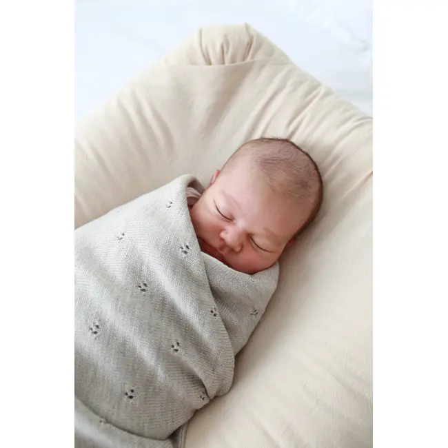 Paturica Premium Din Lana Merino Certificata Babyly ,   Bej, 75a 100 Cm, Antialergica, Termoreglanta, Handmade Polonia   Nou-nascut+ Pjb97003