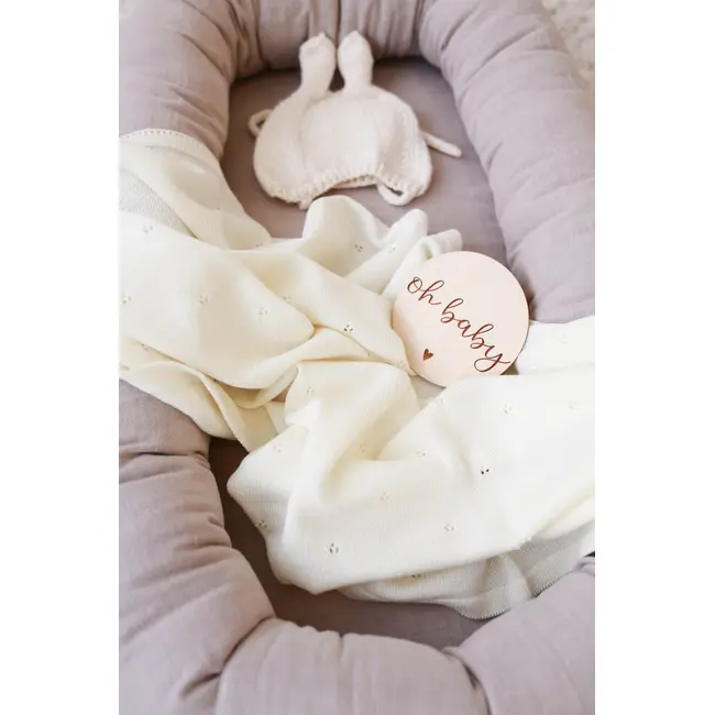 Paturica Premium Din Lana Merino Certificata Babyly ,   Ivory, 75a 100 Cm, Antialergica, Termoreglanta, Handmade Polonia   Nou-nascut+ Pjb97911