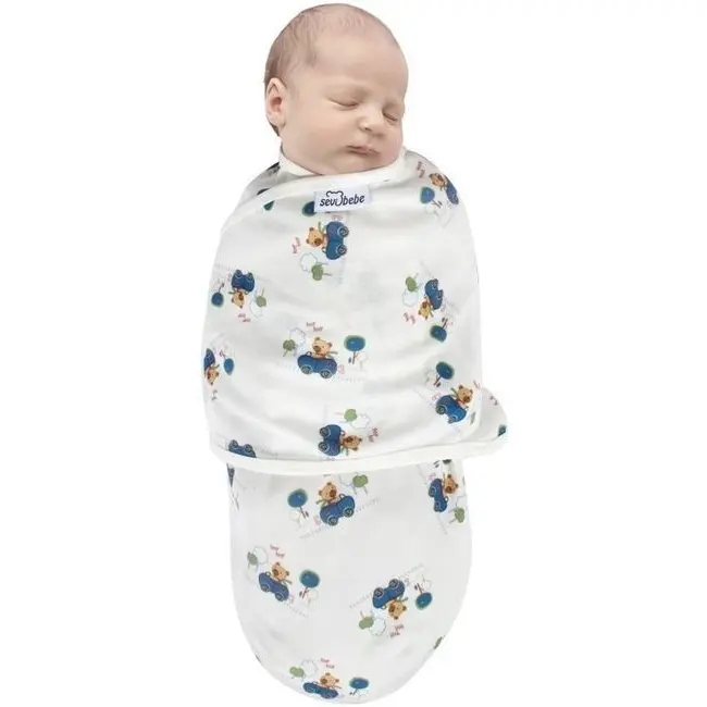 Paturica infasat bumbac Blue Bear Sevibebe BBKSEV_118-122
