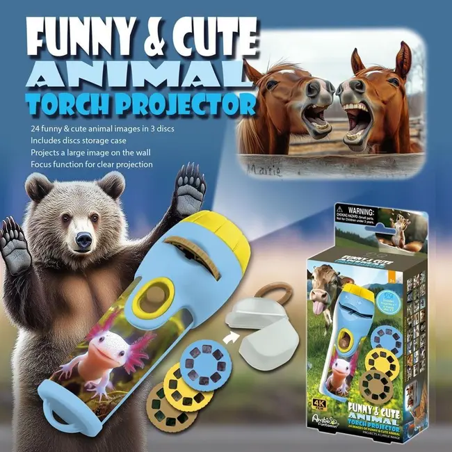 Proiector tip lanterna - animalute amuzante