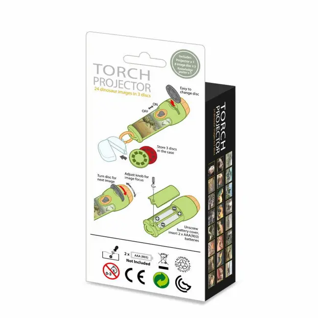 Proiector tip lanterna - descopera dinozaurii