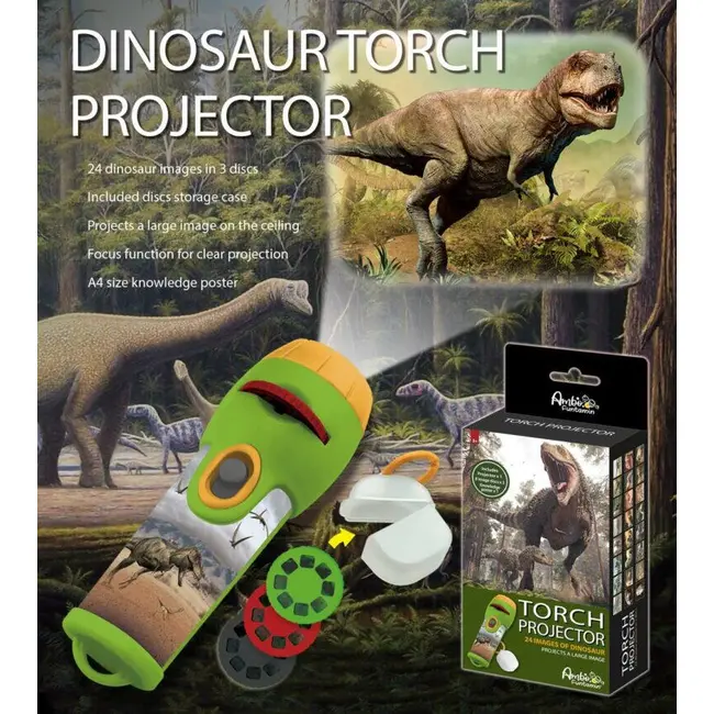 Proiector tip lanterna - descopera dinozaurii
