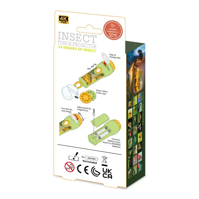 Proiector tip lanterna - descopera insecte
