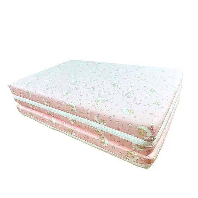 Saltea Pliabila Spuma Poliuretanica 120x60x4.5 cm - Cat on Moon Roz MYK00089270