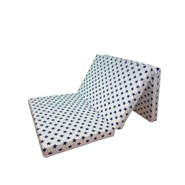 Saltea Pliabila Spuma Poliuretanica 120x60x5 cm - Dark Blue Stars MYK00089275