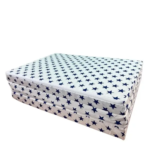 Saltea Pliabila Spuma Poliuretanica 120x60x5 cm - Dark Blue Stars MYK00089275