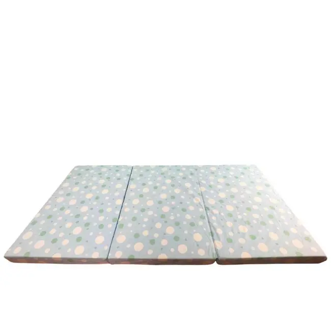 Saltea Pliabila Spuma Poliuretanica 120x60x5 cm - Light Blue with Dots MYK00089291