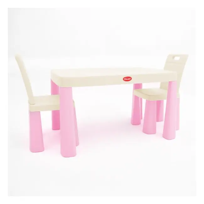 Set masa copii si scaune MyKids 04680/12 Light Pink MYK00089287