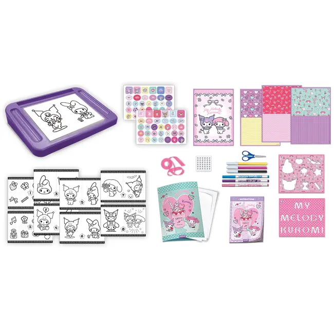 Tablita de desen cu lumini - my melody & kuromi