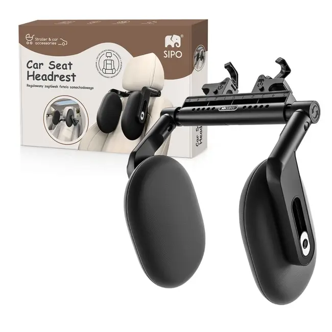 Tetiera auto reglabila SIPO cu memory foam, suport pentru cap, Copii si Adulti