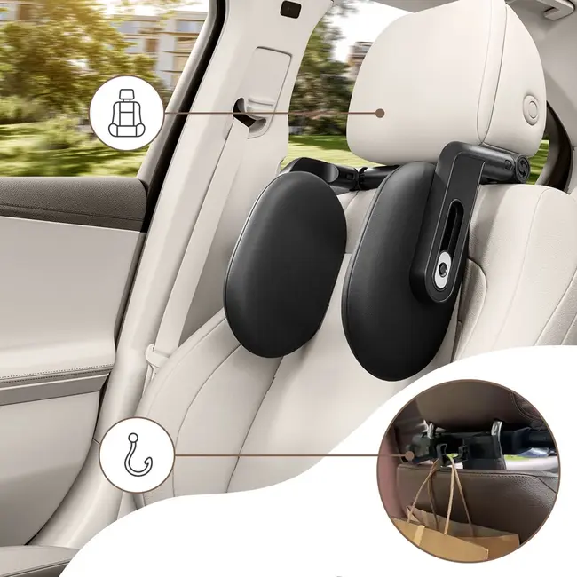 Tetiera auto reglabila SIPO cu memory foam, suport pentru cap, Copii si Adulti